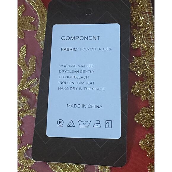 CloudStyle Slim Fit Men's XL Royal Style Red Gold Tuxedo Holiday Wedding Cruise - Picture 15 of 16